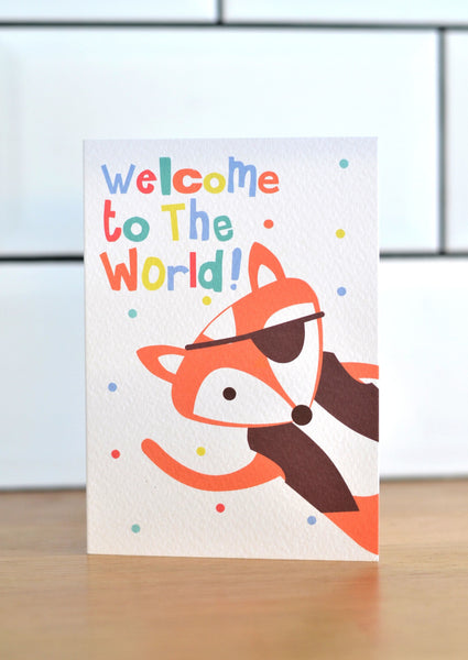'Welcome to the World' New Baby Card - Dot&Co Organics