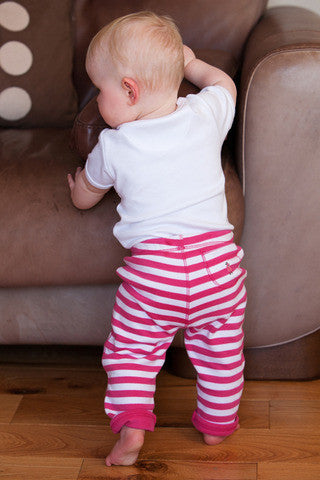 Pink Stripe Reversible Trousers - Dot&Co Organics
