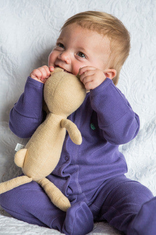 Purple Organic Babygrow - Dot&Co Organics