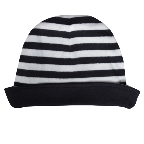 Navy Stripe Reversible Hat - Dot&Co Organics